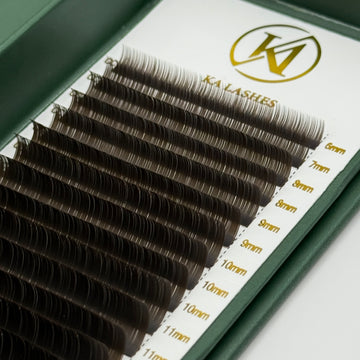 Sortbrune Flat Lashes 0,20